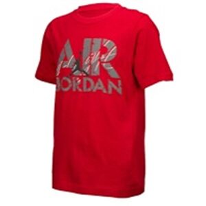 jordan aj flight t-shirt - boys' grade school (l, gym red)