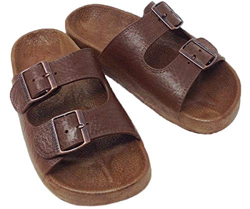 Pali Hawaii Jesus Buckle Sandal (7 D(M) US, Brown)