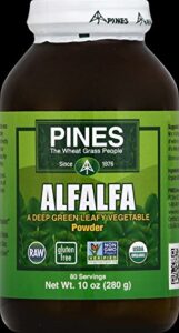 pines international alfalfa, organic, powder, pack of 3