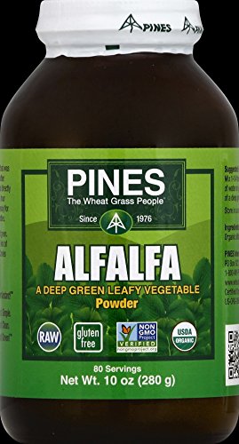 Pines International Alfalfa, Organic, Powder, Pack of 3