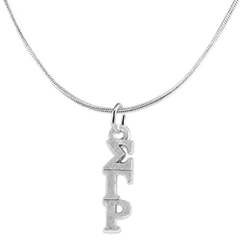 Sigma Gamma Rho-Licensed Sorority Jewelry Manufacturer, Adjustable Snake Chain Lavaliere/Necklace, Hypoallergenic Safe-No Nickel, No Lead, And No Poisonous Cadmium