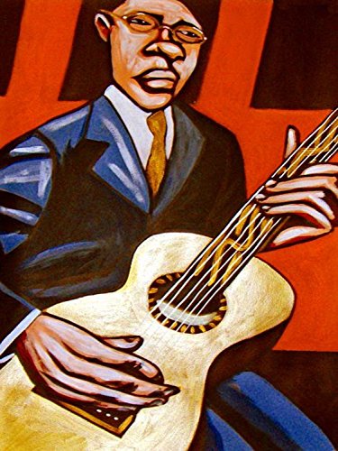 BLIND LEMON JEFFERSON PRINT POSTER MAN CAVE texas blues gibson guitar cd black snake moan record album