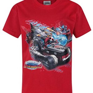 Official Skylanders Superchargers Drive Boy's T-Shirt (5-6 Years) Red