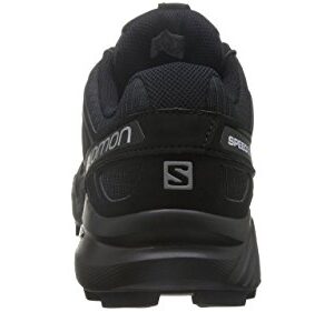 Salomon Men's Speedcross 4 Trail Running, Black/Black/Black Metallic, 12