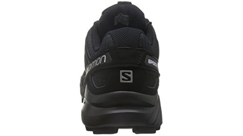 Salomon Men's Speedcross 4 Trail Running, Black/Black/Black Metallic, 12