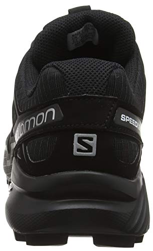 Salomon Men's Speedcross 4 Trail Running, Black/Black/Black Metallic, 12