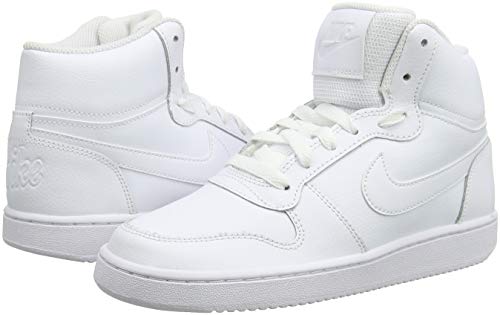 NIKE Women's Basketball Shoes, White White White 100, 8