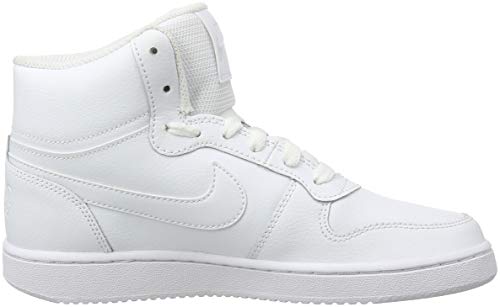 NIKE Women's Basketball Shoes, White White White 100, 8