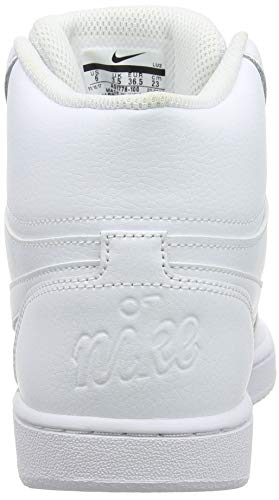 NIKE Women's Basketball Shoes, White White White 100, 8