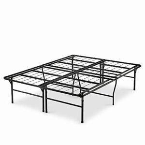 ZINUS SmartBase Heavy Duty Mattress Foundation / 18 Inch Metal Platform Bed Frame / No Box Spring Needed / Sturdy Steel Frame / Underbed Storage, California King, Black