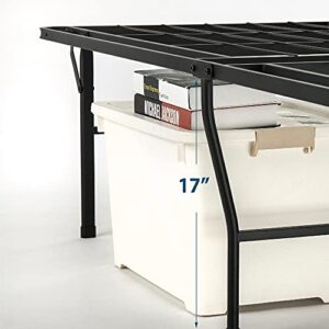 ZINUS SmartBase Heavy Duty Mattress Foundation / 18 Inch Metal Platform Bed Frame / No Box Spring Needed / Sturdy Steel Frame / Underbed Storage, California King, Black