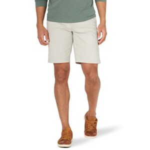 lee men's big & tall extreme motion flat front short, stone, 44