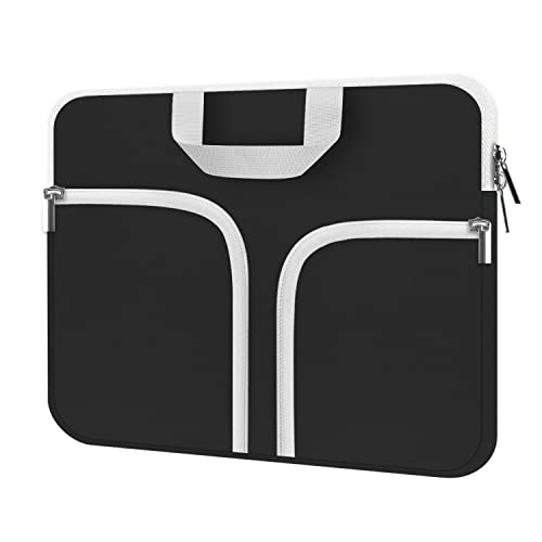 HESTECH Chromebook Case 11.6" Laptop Sleeve Neoprene Computer Bag Protective Case for Samsung Chromebook 4 Flex 3 11" Acer Spin 311 Lenovo Dell,Black