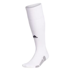 adidas utility all sport over the calf (otc) socks (1-pair), white/light onix grey/black, medium