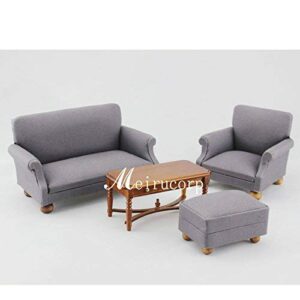 meirucorp fine 1:12 scale dollhouse miniature furniture living room set sofa table