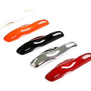 iJDMTOY Direct Replacement Sports Red Finish Key Fob Side Panel Trims Compatible with Porsche Cayenne Panamera Macan 911, etc