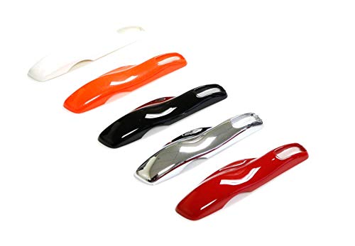 iJDMTOY Direct Replacement Sports Red Finish Key Fob Side Panel Trims Compatible with Porsche Cayenne Panamera Macan 911, etc