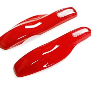 iJDMTOY Direct Replacement Sports Red Finish Key Fob Side Panel Trims Compatible with Porsche Cayenne Panamera Macan 911, etc