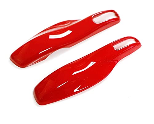 iJDMTOY Direct Replacement Sports Red Finish Key Fob Side Panel Trims Compatible with Porsche Cayenne Panamera Macan 911, etc