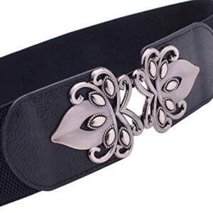 Syuer Womens Vintage Wide Elastic Stretch Waist Belt Retro Cinch Belt