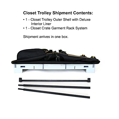 Closet Trolley No-Lean Dance Duffel Bag with Garment Rack Great Bag for Competition Dance - Sturdy and Reliable - Does Not Lean and Collapsible for Easy Storage