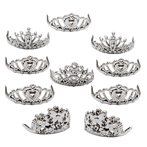 TopSeller Sliver Crown for Barbie Doll Pack of 10