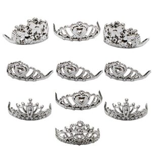 TopSeller Sliver Crown for Barbie Doll Pack of 10