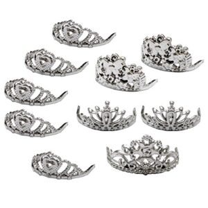 TopSeller Sliver Crown for Barbie Doll Pack of 10