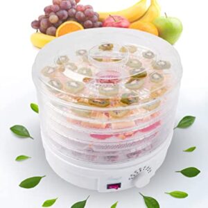 Rosewill Countertop Portable Electric Food Fruit Dehydrator Machine with Adjustable Thermostat, BPA-Free 5-Tray RHFD-15001