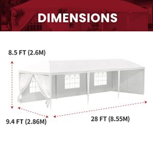 10'x30' Party Wedding Outdoor Patio Tent Canopy Heavy Duty Gazebo Pavilion -5