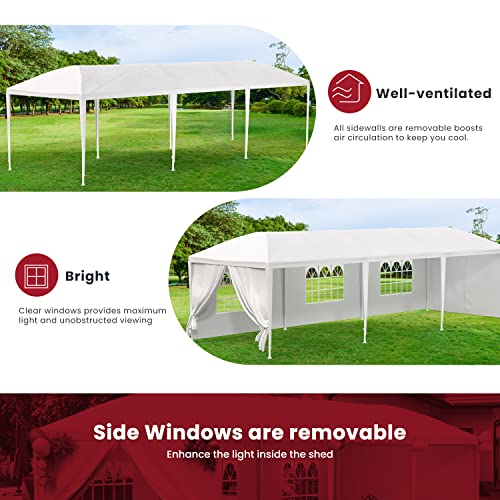 10'x30' Party Wedding Outdoor Patio Tent Canopy Heavy Duty Gazebo Pavilion -5