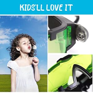 AGM Kids Night Vision Goggles, Adjustable Spy Gear Night Mission Goggles with Flip-Out Lights Green Lens