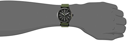 Timex Men's TW4B04700 Expedition Scout 40 Green Nylon Slip-Thru Strap Watch