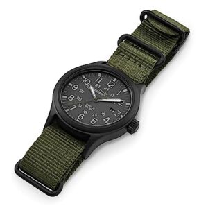 Timex Men's TW4B04700 Expedition Scout 40 Green Nylon Slip-Thru Strap Watch