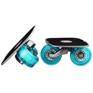 jincao drift plate board skate split portable roller road aluminum anti-slip plate with blue flash light pu wheels and abec-7 608 bearings