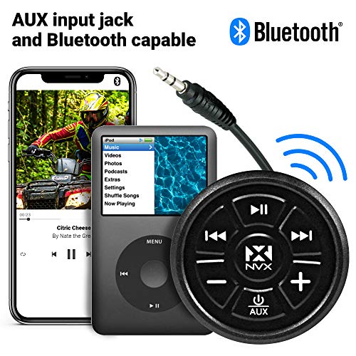 NVX XUBT4 Universal Marine Grade Bluetooth 4.0 Audio Receiver & Controller for Boats/Cars/ATV