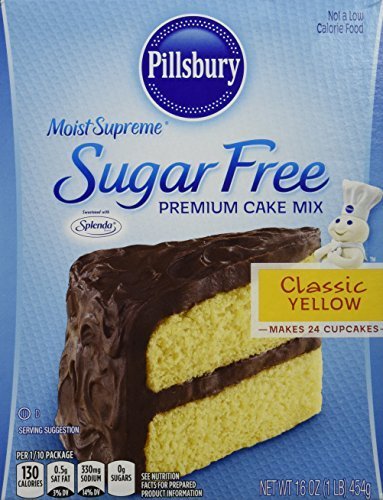 Pillsbury Sugar Free Yellow Cake Mix, 16 oz, 2 pk by Pillsbury