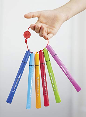 STABILO Cappi Felt-Tip Pen - Wallet of 12 Assorted Colours