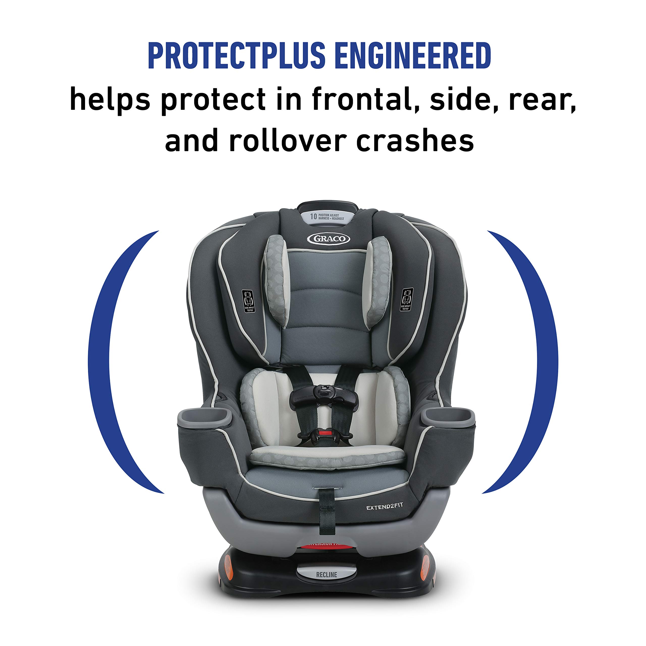 Graco Extend2Fit Convertible Car Seat, Spire