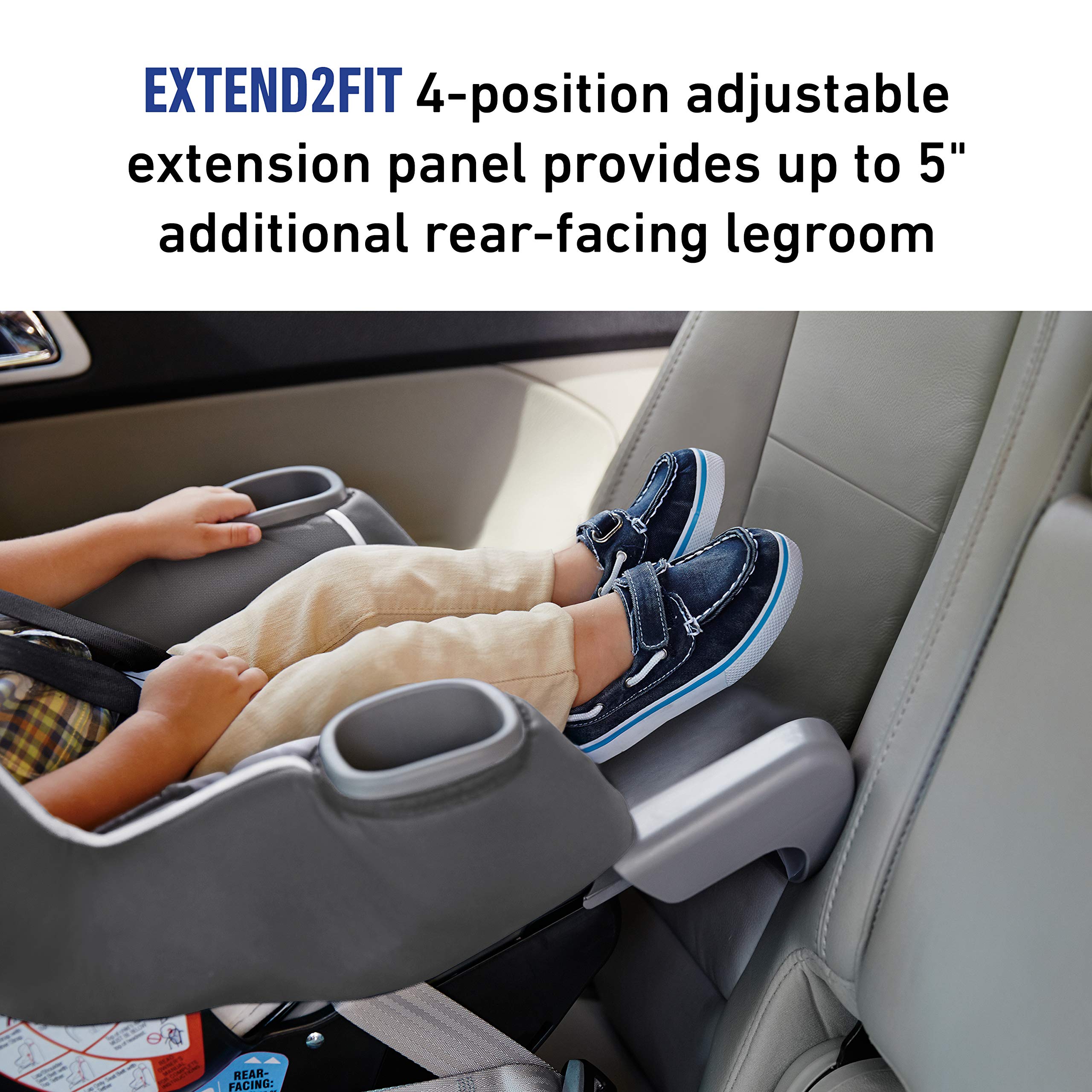 Graco Extend2Fit Convertible Car Seat, Spire