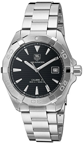 TAG Heuer Men's 'Aquaracer' Swiss Automatic Stainless Steel Dress Watch (Model: WAY2110.BA0928)