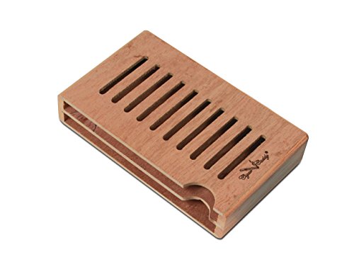 Cigar Caddy Boveda Holder, 1.25 x 3.75 x 6", Spanish Cedar,HUMI-BOV2