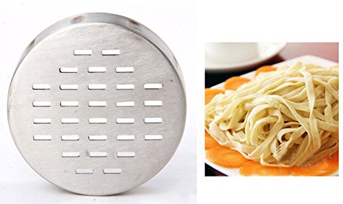 Newcreativetop Stainless Steel Manual Noodles Press Machine Pasta Maker with 5 Noodle Mould