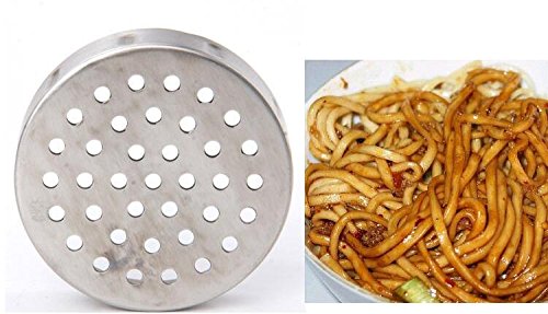 Newcreativetop Stainless Steel Manual Noodles Press Machine Pasta Maker with 5 Noodle Mould