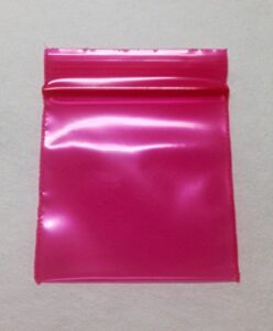 mini poly bags (1.5"x1.5") small plastic baggies, thick 2mil, colorful rave party pouches (1515) tiny ziplock dime bag (1,000, red)