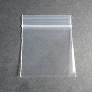 Mini Poly Bags (1.5"x1.5") Small Plastic Baggies Thick 2mil (1515) Tiny Resealable Dime Bag (100, Clear)