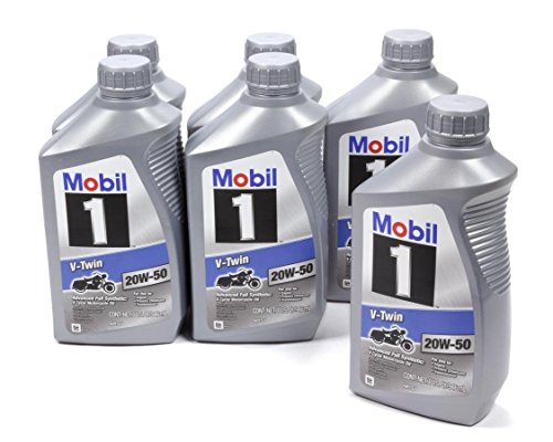 Mobil 1 V-Twin 20 W50 112630 Pack of 6 Quarts