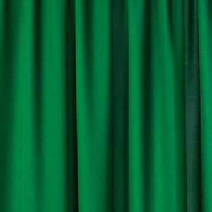 LA Linen Pack-2 Polyester Poplin Backdrop Drape 96 by 58-Inch Wide, Emerald Green, 96 x 58