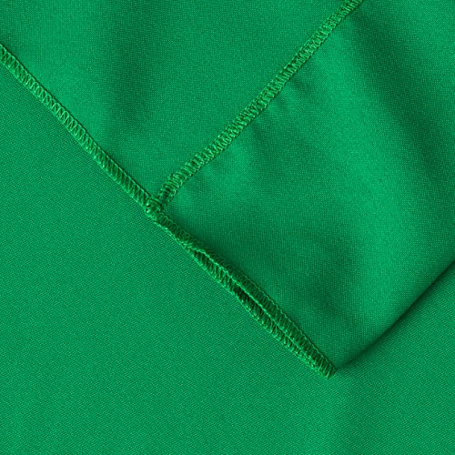 LA Linen Pack-2 Polyester Poplin Backdrop Drape 96 by 58-Inch Wide, Emerald Green, 96 x 58