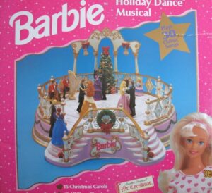 barbie holiday dance musical set friends waltz to 15 christmas carols & 15 all time favorite songs! (1997 mr. christmas)